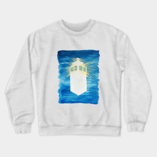 A Day in the Life of a TARDIS Crewneck Sweatshirt